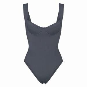 SKIMS Shaping Swim Underwire One Piece Gunmetal Womens 4X